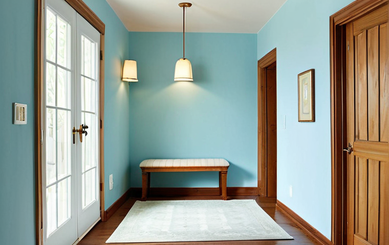 자연광을 활용한 출입구 디자인 아이디어 - Modern Glass Entryway**

"A bright and welcoming modern entryway featuring a tempered glass door wit...