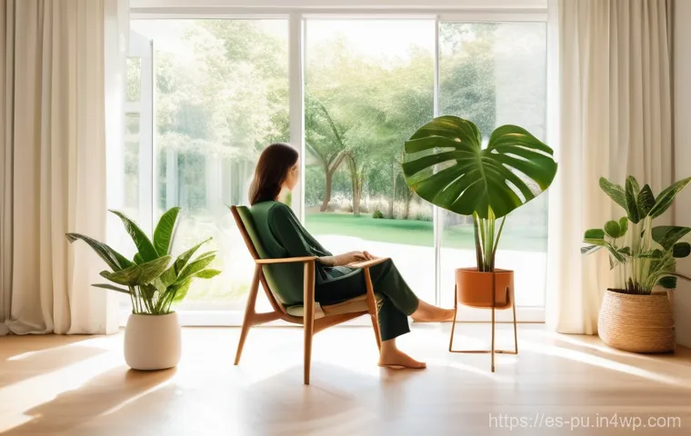 자연광을 활용한 현대적인 주택 설계 - Prompt 1: Serene Morning Reading Nook**